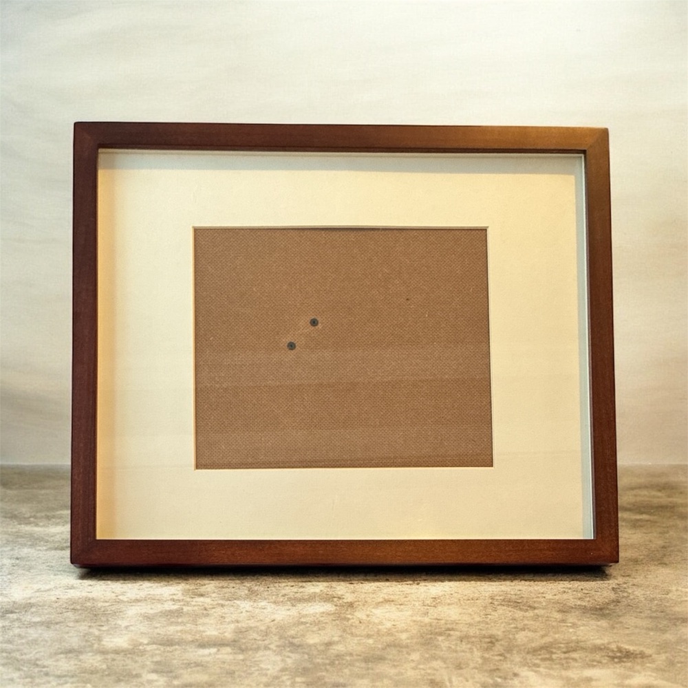 Pottery Barn Brown Wooden Gallery Photo Frame 14x17”